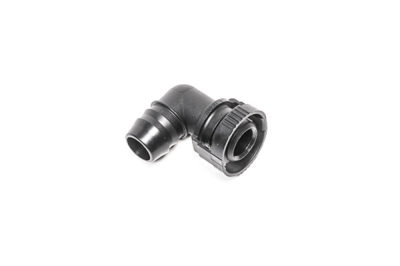 Radium Engineering V2 Quick Connect 15mm Male to 5/8in Barb 90 Degree Elbow