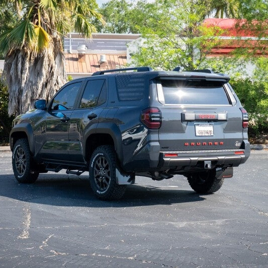 Rally Armor 2025+ Toyota 4Runner Black UR Mud Flap with Red Logo – Durable Polyurethane Protection