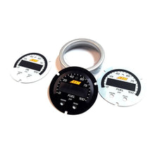Load image into Gallery viewer, AEM X-Series 0-100 PSI / 0-7 Bar Pressure Gauge Accessory Kit with Silver Bezel and Custom Faceplates
