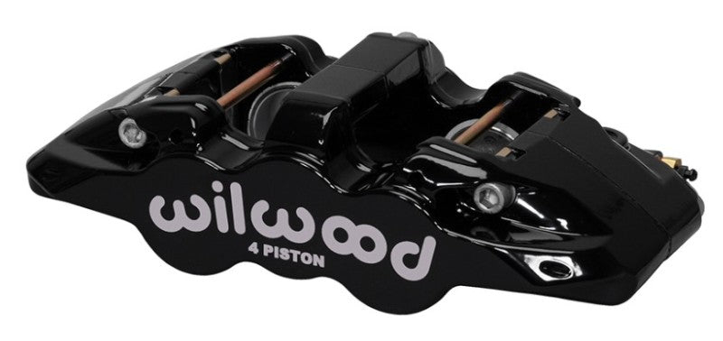 Wilwood Aero4 Forged Four Piston Brake Caliper - Black, Part Number WIL120-13285-BK