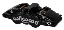 Load image into Gallery viewer, Wilwood Aero4 Forged Four Piston Brake Caliper - Black, Part Number WIL120-13285-BK