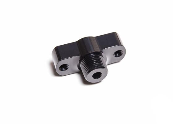 Radium Engineering FPR Adapter - 8AN ORB, 16mm Bore, 39mm Spacing, M6 - Evolution 8/9 4G63