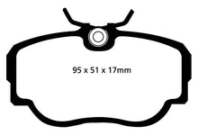 Load image into Gallery viewer, EBC Redstuff Ceramic Low Dust Brake Pads for BMW 318i, Saab 9000 * Part Number: ebcDP3779C