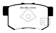 Load image into Gallery viewer, EBC Yellowstuff Rear Brake Pads for Honda CR-V 2005-2013 - Part Number EBCDP41193/2R