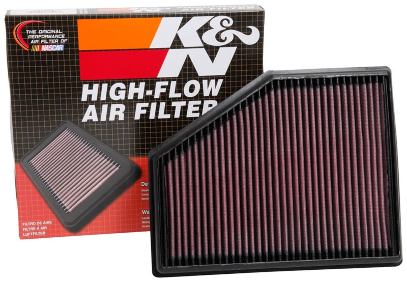 K&N Engineering 33-3079 High-Flow Drop-In Air Filter for BMW 740i and 540i (2015-2018)