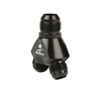 Load image into Gallery viewer, Aeromotive Y-Block AN-12 to Dual AN-10 Fuel Line Adapter - Part Number aer15678