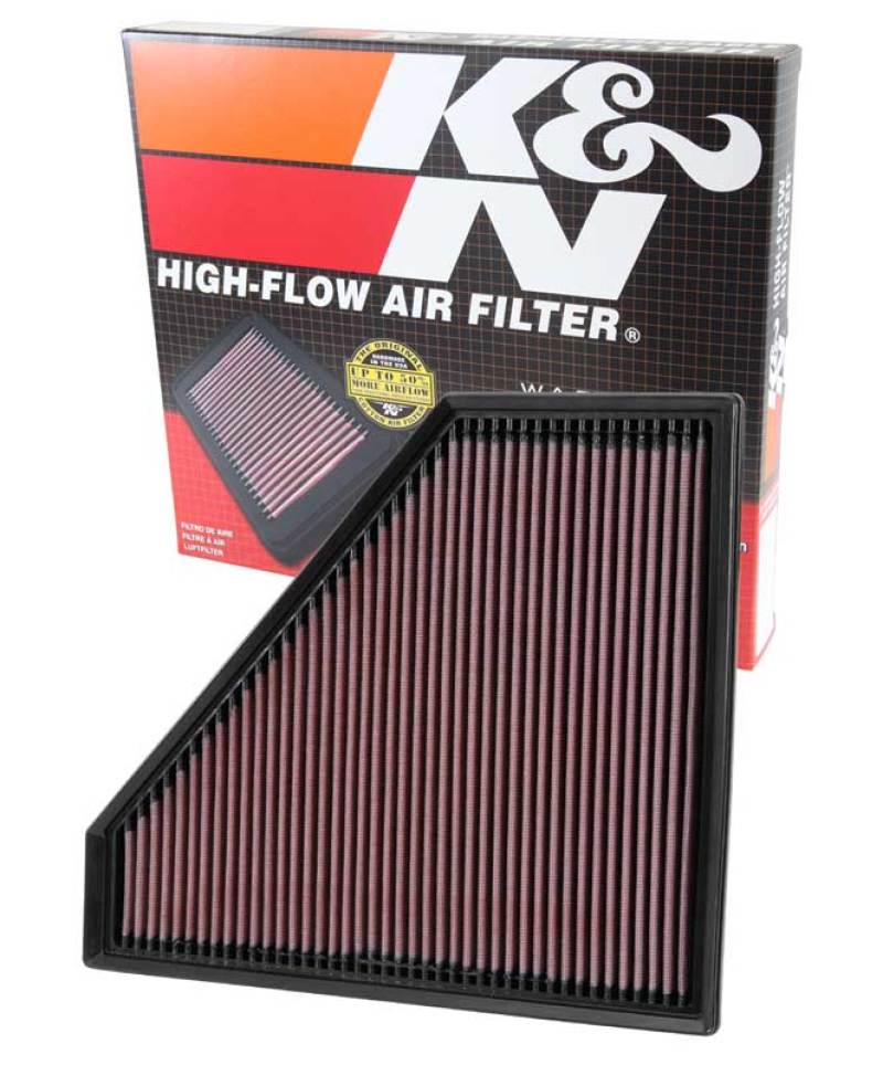 K&N Engineering Replacement Panel Air Filter for 2013-2014 Cadillac ATS and CTS