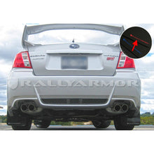 Load image into Gallery viewer, Rally Armor UR Series Mud Flaps for Subaru Impreza 2011-2014 with Red Logo in Black (Part Number: ralMF19-UR-BLK/RD)