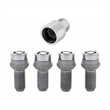 Load image into Gallery viewer, McGard Wheel Lock Bolt Set - Radius Seat, M14 x 1.5 Thread, 4 Pieces with Key for Mercedes-Benz Vehicles