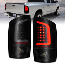 Load image into Gallery viewer, ANZO LED Tail Light Assembly for Dodge Ram 1500 2002-2006 with Light Bar, Smoke Lens &amp; Black Housing
