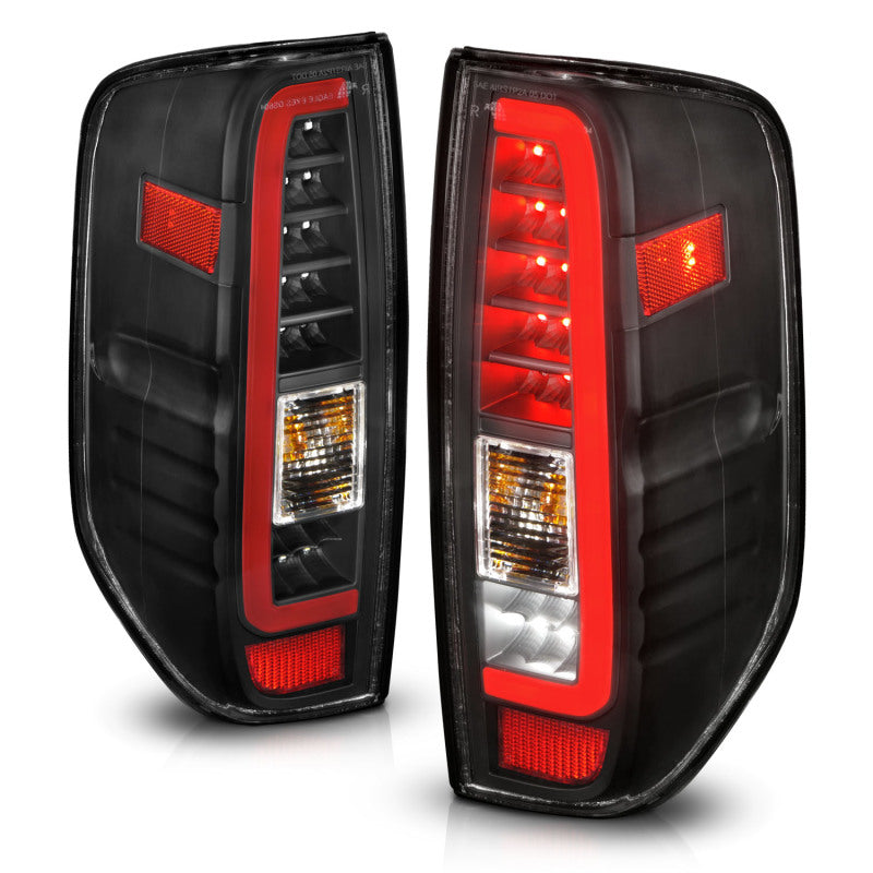 ANZO 2005-2021 Nissan Frontier LED Taillights with Black Housing and Clear Lens