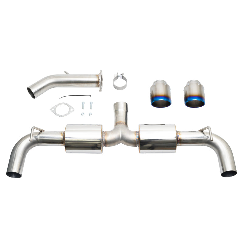 Injen SES1343ABTT Hyundai Veloster N 2019-2022 Performance Stainless Steel Axle Back Exhaust System with Burnt Titanium Tips