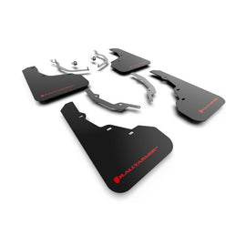 Rally Armor 22-25 Hyundai Santa Cruz Black UR Mud Flaps with Red Logo
