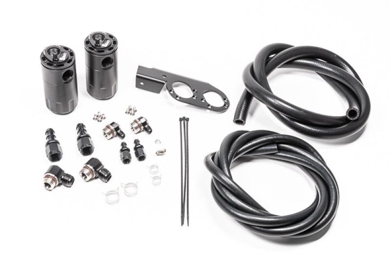 Radium Engineering Dual Catch Can Kit for Nissan 350Z and Infiniti G35 - Fluid Lock System