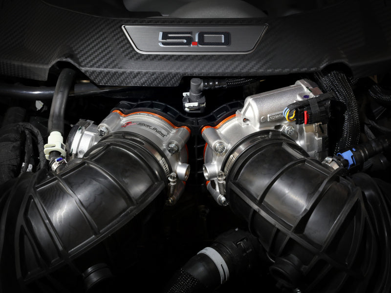 aFe Silver Bullet Throttle Body Spacer Kit for 2024 Ford Mustang GT and Dark Horse 5.0L V8