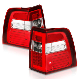 ANZO 07-17 Ford Expedition LED Tail Lights with Light Bar and Chrome Housing