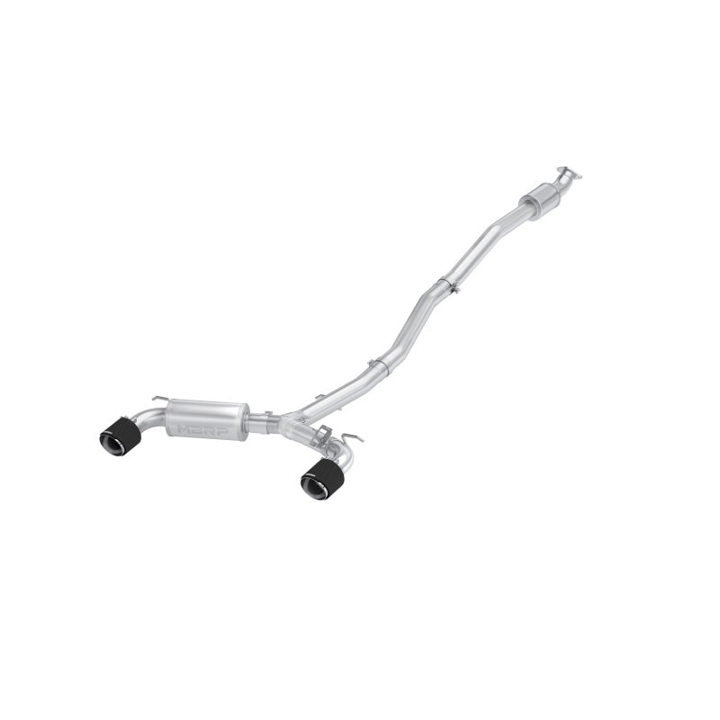 MBRP Armor Pro Series 22-23 Hyundai Kona N 2.0L Turbo Cat Back Exhaust System with Dual Rear Exit and Carbon Fiber Tips