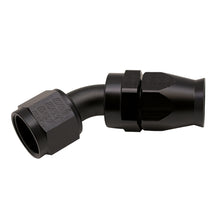 Load image into Gallery viewer, DeatschWerks 10AN Female Swivel 45-Degree Hose End PTFE with Olive Insert - Anodized Matte Black Part dwk6-02-0859-B