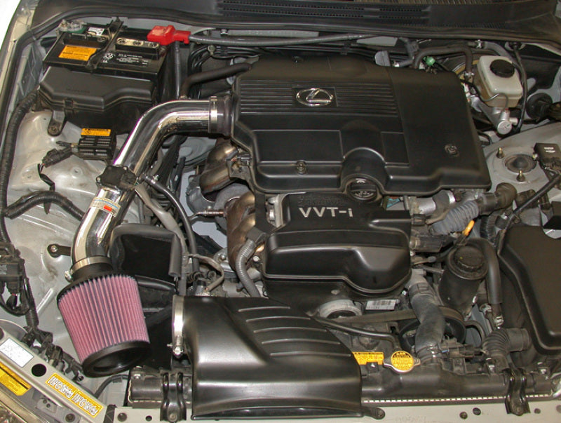 K&N Engineering Typhoon Cold Air Intake Kit for Lexus IS300 2001-2005 - Polished