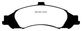 EBC Redstuff Ceramic Low Dust Front Brake Pads for 2004 Pontiac GTO 5.7