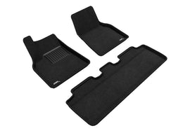 3D MAXpider Elegant Series Floor Mat Set for Tesla Model Y – Black, 1st & 2nd Row