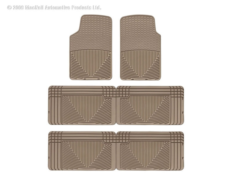 WeatherTech All-Weather Floor Mats for Volkswagen Vanagon - Tan (Part Number: wetW3TN-W25TN-W25TN)