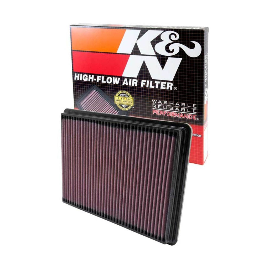 K&N Engineering High-Flow Drop-In Air Filter Part Number KNN33-2141-1 for Buick Century 2000-2005, Pontiac 1999-2008, Chevy 2000-2005