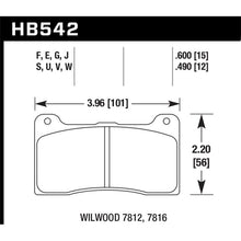 Load image into Gallery viewer, Hawk Performance - ER-1 Brake Pad Set for Wilwood and More - HB542D.600