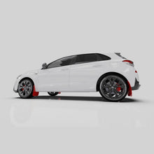 Load image into Gallery viewer, Rally Armor 19-21 Hyundai Elantra GT N Line UR Mud Flap with Red Logo - Black