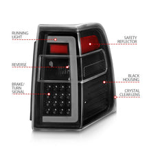 Load image into Gallery viewer, ANZO 07-17 Ford Expedition LED Tail Lights with Light Bar – Black Housing, Clear Lens, Sequential Turn Signal