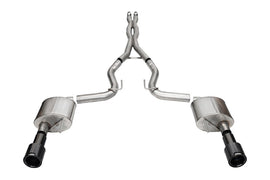 Corsa 2024 Ford Mustang GT 5.0L V8 Xtreme 4.5-Inch Cat-Back Exhaust System with Carbon Fiber Tips