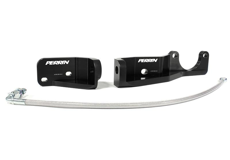 Perrin Performance Pitch Stop Mount and Firewall Brace for 2015-2021 Subaru Impreza, WRX, and STI - Black