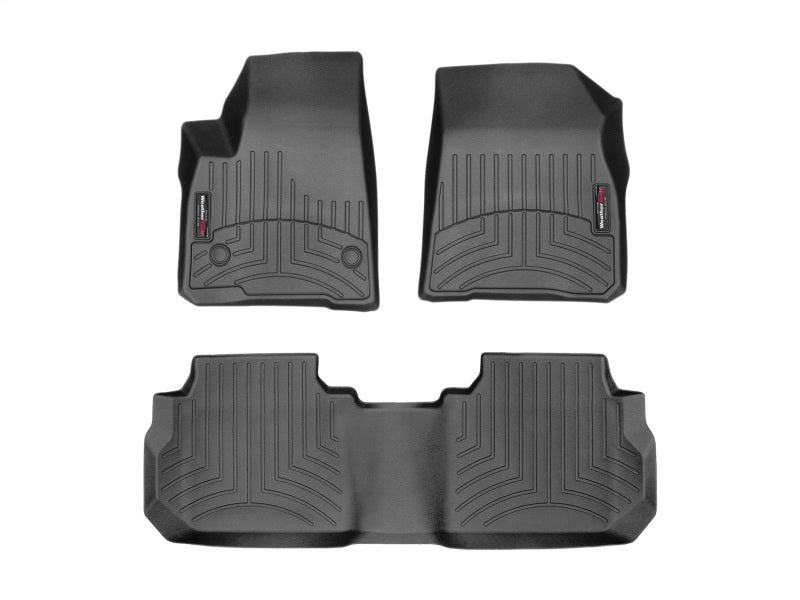 WeatherTech FloorLiner DigitalFit for 2017-2019 Cadillac XT5 * Front and Rear Black Custom Floor Mats Part #wet44955-1-2