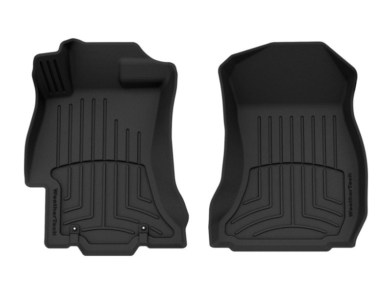WeatherTech FloorLiner HP Front Floor Mats for 2016-2017 Subaru Crosstrek, Black, Part Number wet444391IM