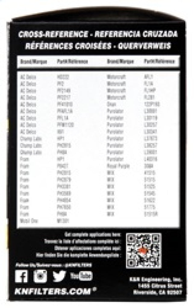 K&N Engineering HP-3001 Premium Oil Filter for Volkswagen Vehicles