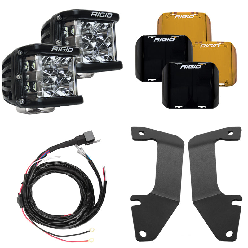 Rigid Industries Toyota Tundra A-Pillar Light Kit with D-SS Flood Lights - Model 46705