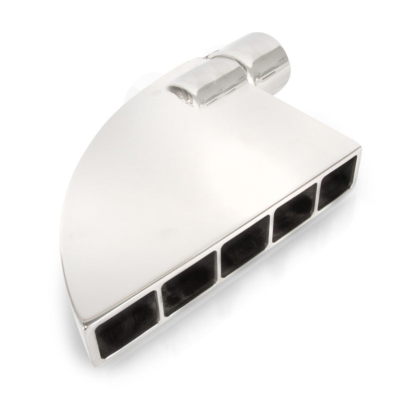 Stainless Works Boxxter Exhaust Tip 2-1/2 inch ID Inlet with 1.5 x 8.5 inch 90 Degree Outlet and Grate
