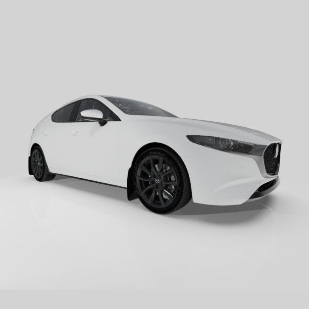 Rally Armor UR Series Mud Flaps for Mazda 3 2019-2022 – Durable Black with Dark Grey Logo
