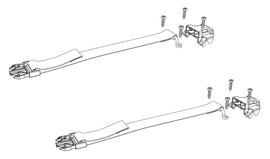 BAK Industries BAKParts-356A0003 Underside Buckle Ends & Strap Clips – Pack of 2 with Hardware for Pickup Truck Bed Protection