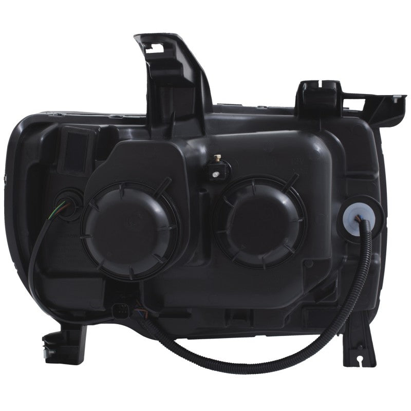 ANZO 2015+ GMC Canyon Projector Headlights with Plank Style Design, Black Housing and Amber Accents