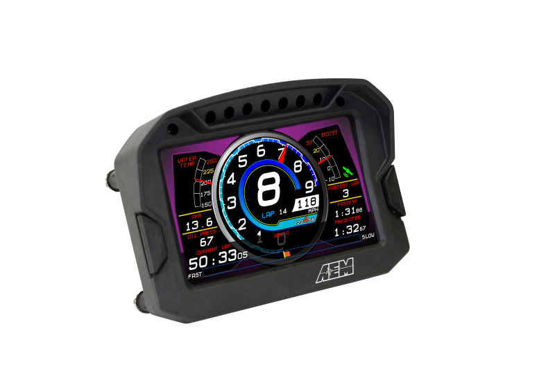 AEM CD-5 Carbon Digital Dash Display with Full-Color Screen and Programmable Shift Lights