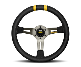 MOMO MODDRIFT 330mm Steering Wheel with Black Suede and Alloy Spokes – Part R1907/33S