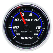 Load image into Gallery viewer, AutoMeter Cobalt 52mm Mechanical Boost Gauge - 20 PSI for Automotive Performance