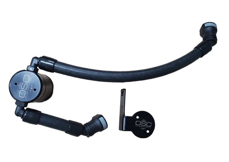 J&L 3.0 Passenger Side Oil Separator JLT3054P-B for 2020-2022 Ford Mustang GT500, Black Anodized