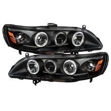 Load image into Gallery viewer, Spyder Honda Accord 98-02 1PC Projector Headlights with LED Halo and Amber Reflector, Black - Part Number SPY5010728