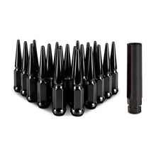 Load image into Gallery viewer, Mishimoto Steel Spiked Lug Nuts M12x1.5 – 20-Piece Black Set for BMW Z3