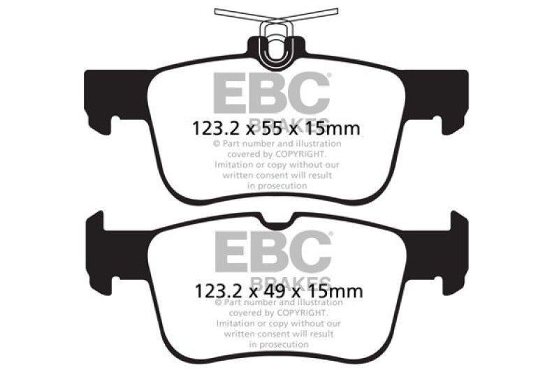 EBC Yellowstuff Rear Brake Pads for Ford Fusion 2013-2015 * High-Performance Street and Track Use