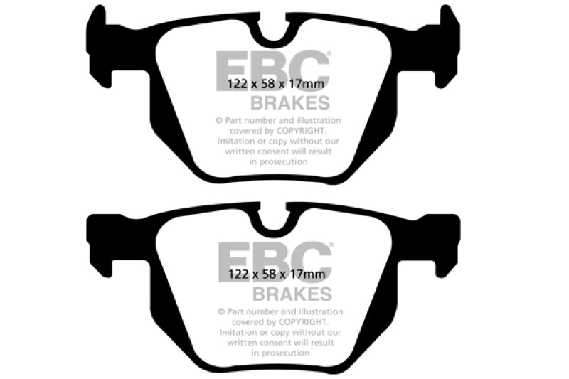 EBC Yellowstuff Rear Brake Pads for BMW 3 Series - High-Performance Street and Track Use