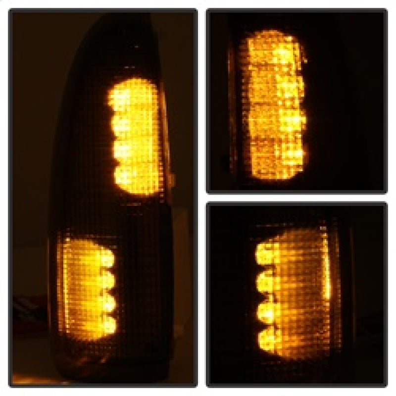 Spyder xTune Ford Super Duty F250-F650 Amber LED Mirror Signal Lens - Smoke
