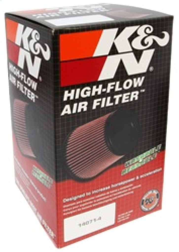 K&N Engineering Universal Rubber Round Air Filter with 3.5-inch Flange ID, 5-inch Outer Diameter, and 8.5-inch Height